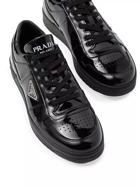 Prada  Downtown Patent Leather Sneakers