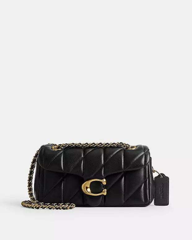 Coach Pillow Tabby 26 Quilted Leather Shoulder Bag – Black & Gold